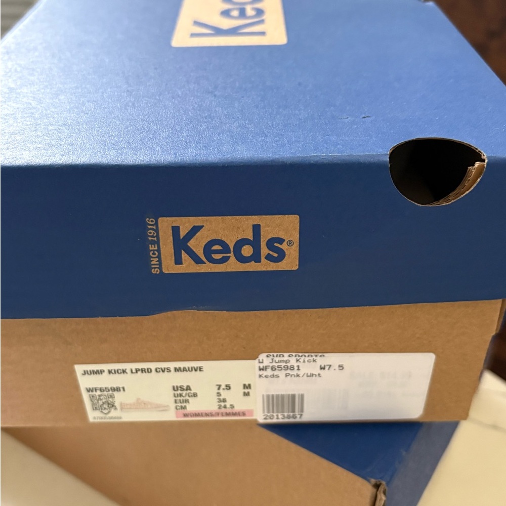 Keds NWT Women's Jump Kick Leopard Sneakers in Sz 7.5 - Picture 3 of 3